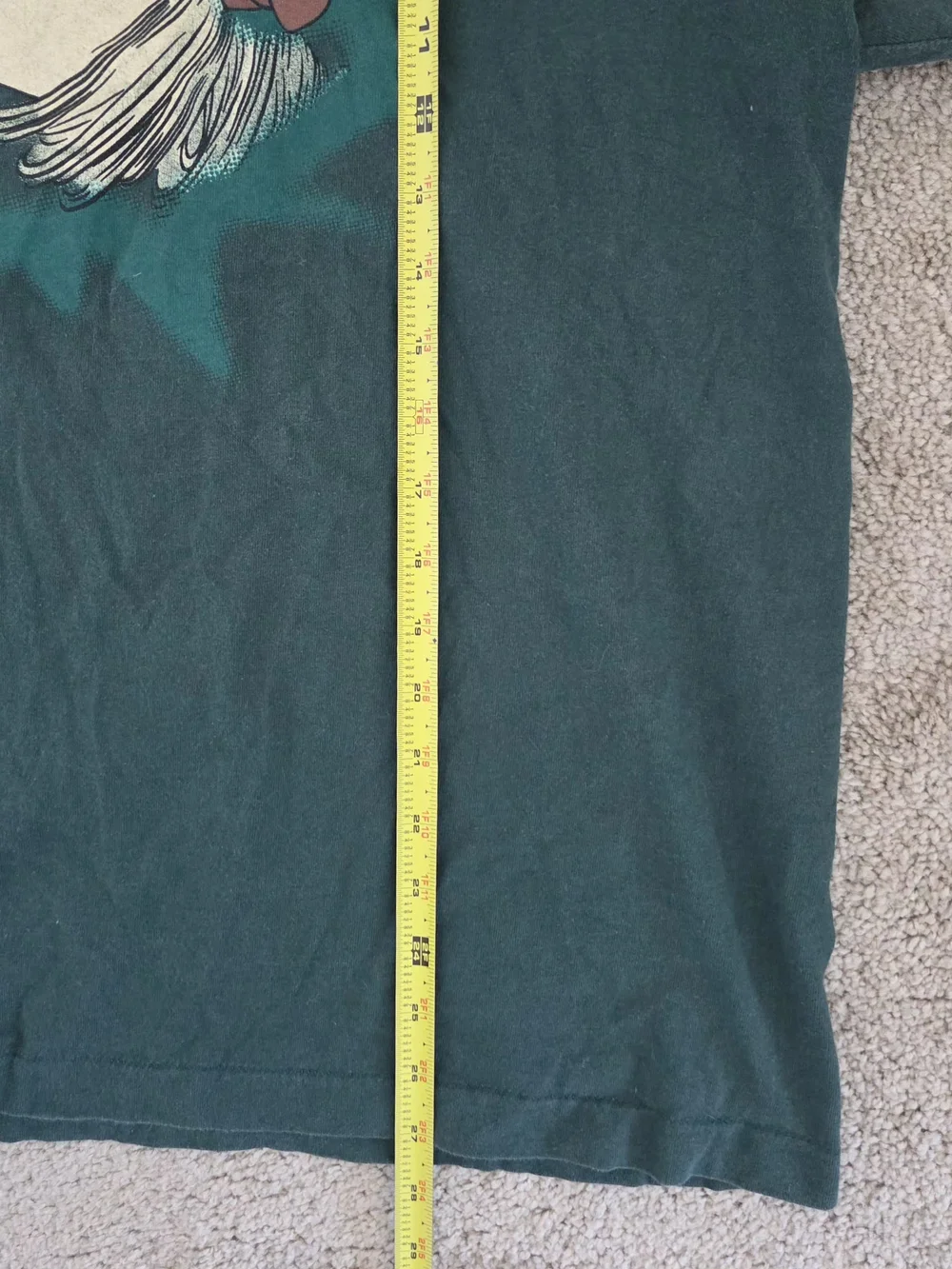 Vintage 90s Looney Tunes Taz Dark Green Graphic Tee Men's XL
